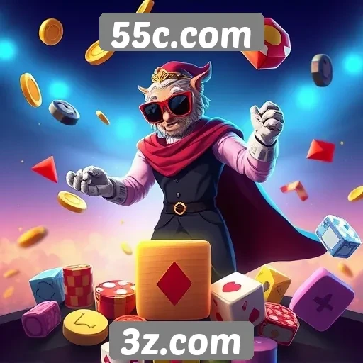 Análise das opções de jogos no 55c.com